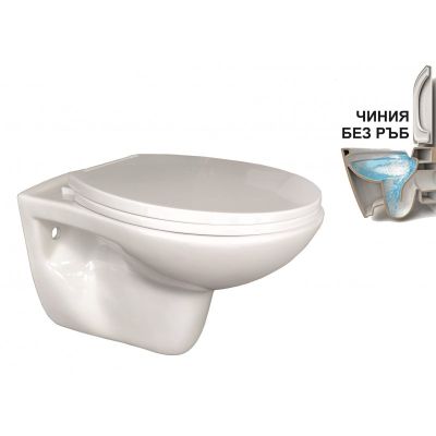 Конзолна тоалетна чиния ICC 5335 RIMLESS