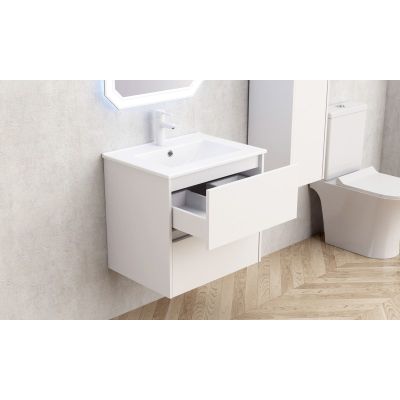 Мебели за баня » ICP 5955 + МИВКА ICC 6066MW БЯЛ МАТ