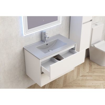 Мебели за баня » ICP 7955 + МИВКА ICC 8066G СИВ MAT