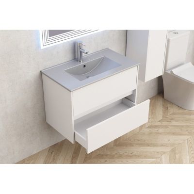 Мебели за баня » ICP 7955 + МИВКА ICC 8066G СИВ MAT