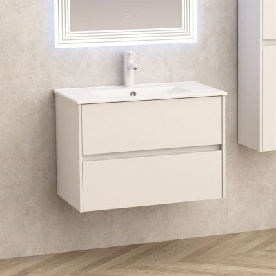 Мебели за баня » ICP 7955 + МИВКА ICC 8066MW БЯЛ MAT