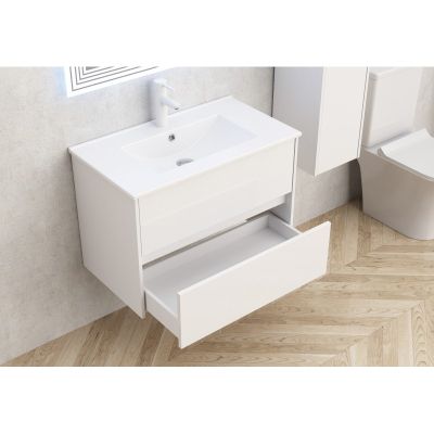Мебели за баня » ICP 7955 + МИВКА ICC 8066MW БЯЛ MAT
