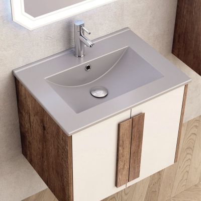 Мебели за баня  » BG 6451 + 6066G СИВ МАТ