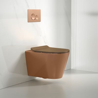 Конзолна тоалетна чиния 5237ROSE GOLD TORNADO