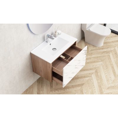 Мебели за баня  » BG 8050 + МИВКА ICC 8066MW БЯЛ МАТ