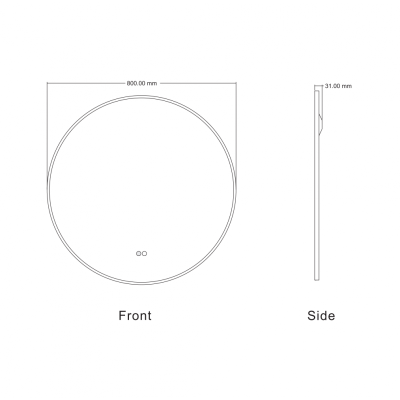 LED ОГЛЕДАЛО 1855/80 SATIN