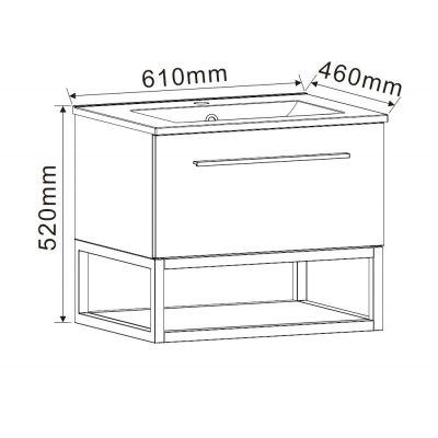 Мебели за баня ICP 6050-020 КАЛИТЕА