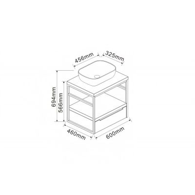 Мебели - комплекти в сет ICP 6056-039 КОМО С 887BLACK