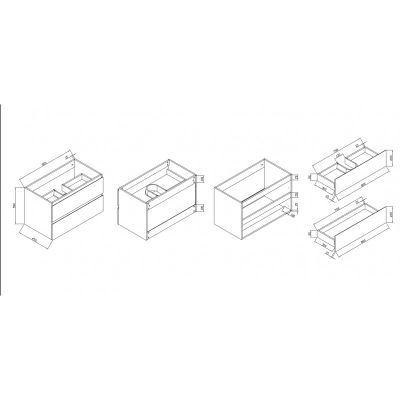 PVC ШКАФ ЗА БАНЯ ALFIO 8045-50