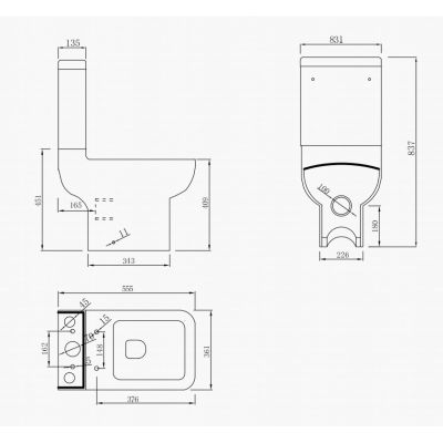 МОНОБЛОК 5583P DANTE COMPACT ЗАДНО ОТТИЧАНЕ