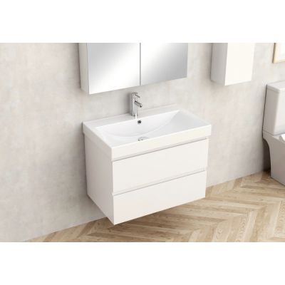 PVC ШКАФ AKADIA-75 6038-75W+УМИВ. 5953W-76CM
