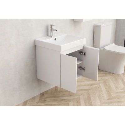 PVC ШКАФ ALDENE-50 5155-50W+УМИВ. 5953W-51CM