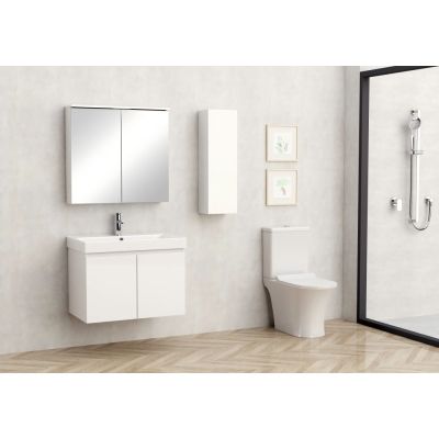 PVC ШКАФ ALDENE-75 5155-75W+УМИВ. 5953W-76CM