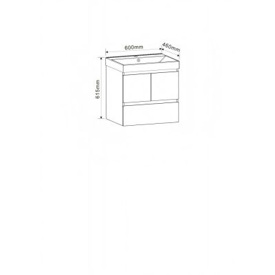 PVC ШКАФ BETTINO-60 9047-60