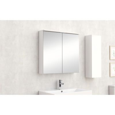 ГОРЕН ОГЛЕДАЛЕН ШКАФ ALDENE-75 6017-75W