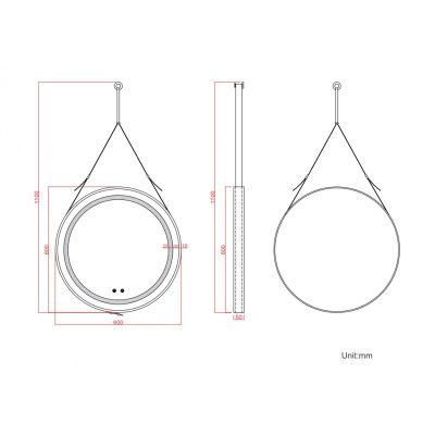 FIRENZE-60 ОГЛЕДАЛО LED D60 1398BR-60