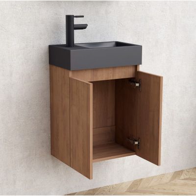 COMPACT МЕБЕЛ ЗА БАНЯ 4242WOODEN К-КТ С УМИВАЛНИК