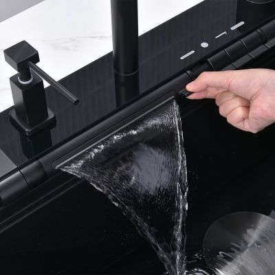 Кухненска мивка от композит Aquaris BG8276WHITE+7567131 гранитна мивка: 76×23×48.5 см, бял, гранит