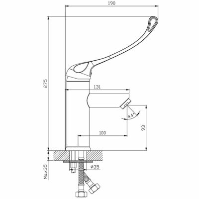 EASY MOTION LINE МЕСИНГОВ СМЕСИТЕЛ 1579216C