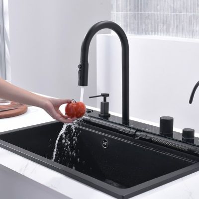 Кухненска мивка от композит Aquaris BG8276GREY+7567131 гранитна мивка: 76×23×48.5 см, сив, гранит