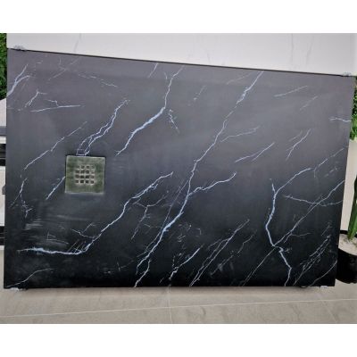 Душ корито Marble 10080MB-2 80×100×3.5 см, каменна смола