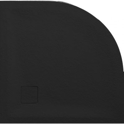Душ корито Rough 80VRS-2 80×80×4 см, черен мат, каменна смола
