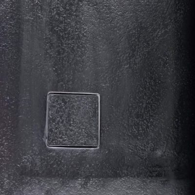 Душ корито Rough 90VRS-2 90×90×4 см, черен мат, каменна смола