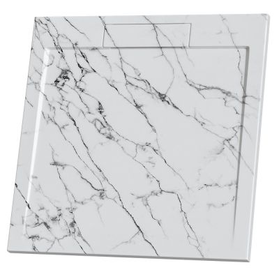 Душ корито Marble 9090MB-1 90×90×3.5 см, каменна смола