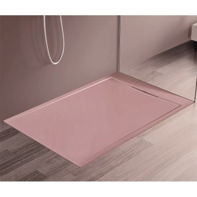 Душ корито Marble 12080 80×120×3.5 см, antique pink, каменна смола