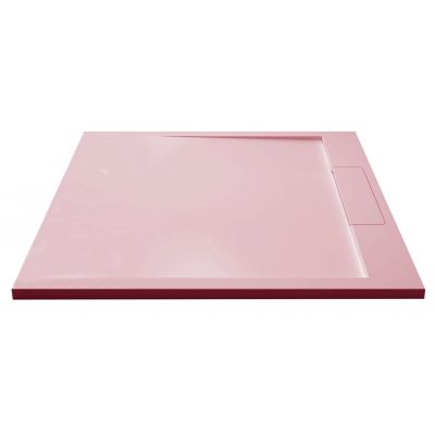 Душ корито Marble 9090 90×90×3.5 см, antique pink, каменна смола