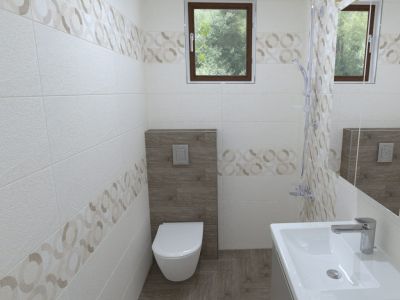 AITANA Beige Organic Стенни плочки 25 x 75