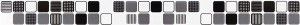 TUCAN Pixel Black Cenefa Стенни плочки 5 x 60