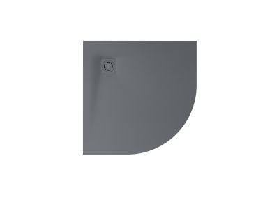 Roca TERRAN-N Slate Свръхплоско Заоблено Душ-корито от композитен материал STONEX® 80x80