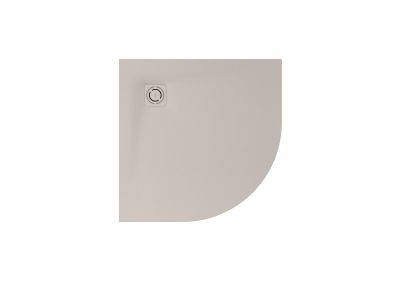 Roca TERRAN-N Beige Свръхплоско Заоблено Душ-корито от композитен материал STONEX® 80x80