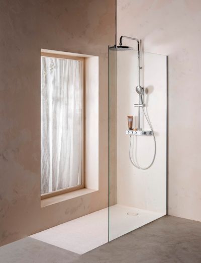 Roca Victoria Plus DF - Фиксиран панел за душ 100см Хром
