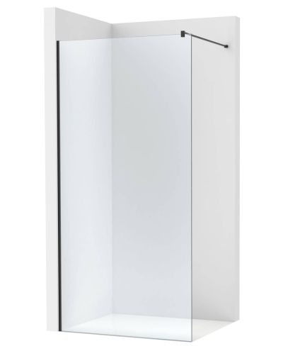 Roca Victoria Plus DF - Фиксиран панел за душ 120см Черен Мат