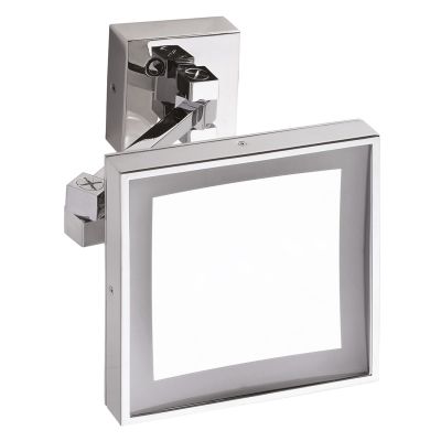 Bemeta Козметично огледало 200 x 200 мм, с LED осветление, хром (240 x 200 x 410 мм)