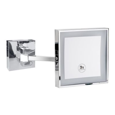 Bemeta Козметично огледало 200 x 200 мм, с LED осветление, хром (325 x 200 x 310 мм)