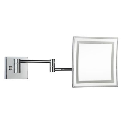 Bemeta Козметично огледало 225 x 225 мм, с LED осветление, хром