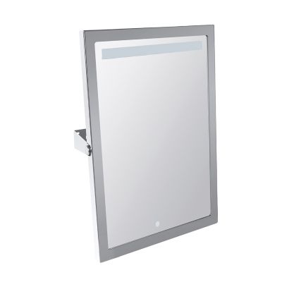 Bemeta HELP Накланящо се огледало с LED осветление със сензор 400 x 600 мм, неръждаема стомана, полирано