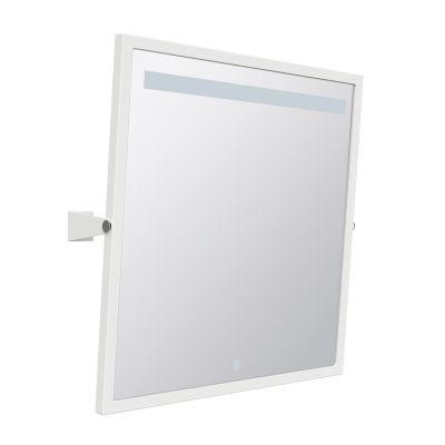 Bemeta HELP Накланящо се огледало с LED осветление със сензор 600 x 600 мм, бяло