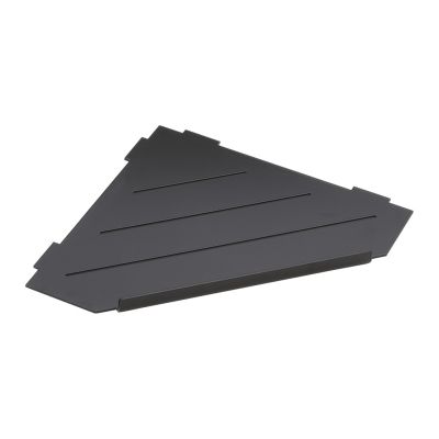 Bemeta CYTRO Полица за душ, черна матова (297 x 15 x 210 мм) – 101302450