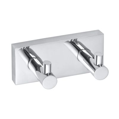 Bemeta BETA Закачалка с 2 куки, хром (120 x 55 x 50 мм)
