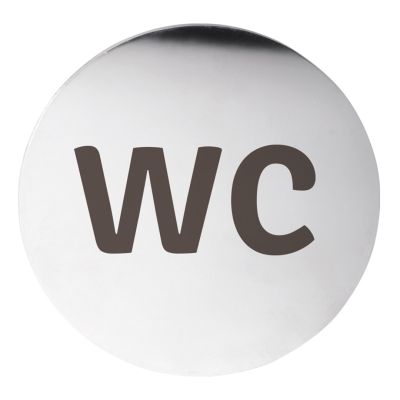 Bemeta HOME Пиктограма „WC“, кръгла, полирана