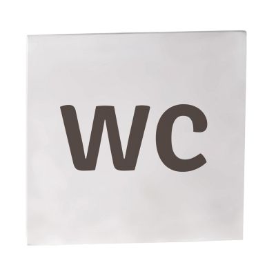 Bemeta HOME Пиктограма „WC“, квадратна, хром мат