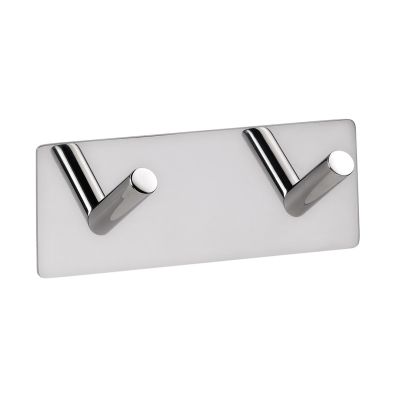 Bemeta EASY Закачалка с 2 куки, полирана (115 x 45 x 38 мм)
