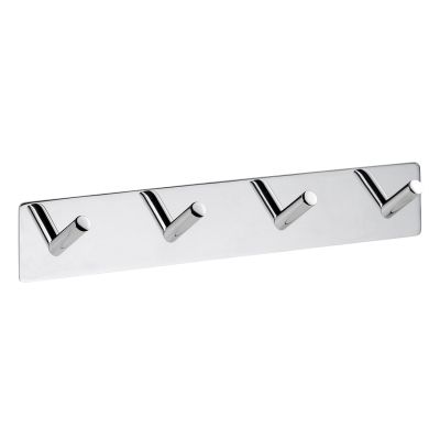 Bemeta EASY Закачалка с 4 куки, полирана (255 x 45 x 38 мм)