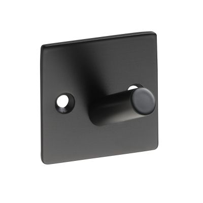 Bemeta EASY01 Единична закачалка, черна (45 x 45 x 38 мм)
