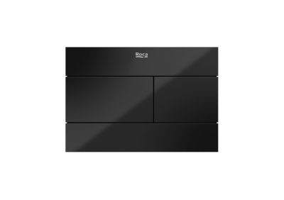 Roca DUPLO S Бутон за вградено казанче PS2 Dual черно стъкло