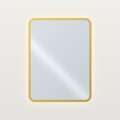 MT FRAME Огледало с LED подсветка и рамка 60 x 80 см, рамка четкано злато